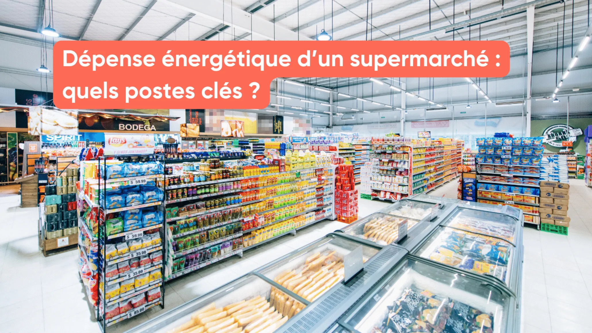 Dépense énergétique d’un supermarché : quels postes clés ?