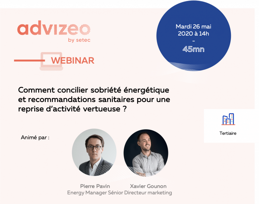 webinaire advizeo sur la reprise d'activité suite à la crise covid