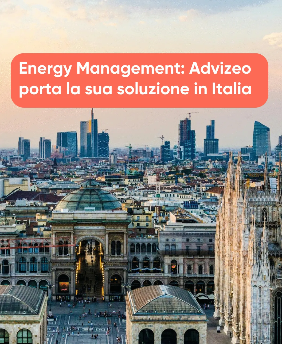 Energy Management Advizeo porta la sua soluzione in Italia