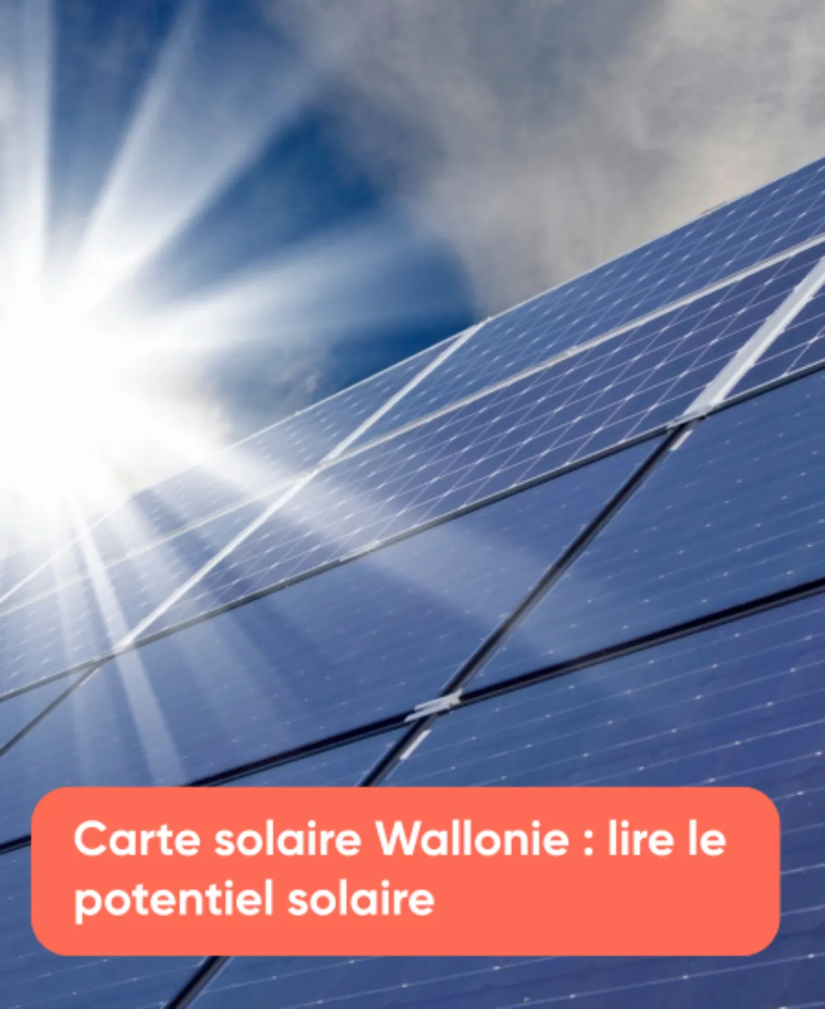 Carte solaire Wallonie lire le potentiel solaire