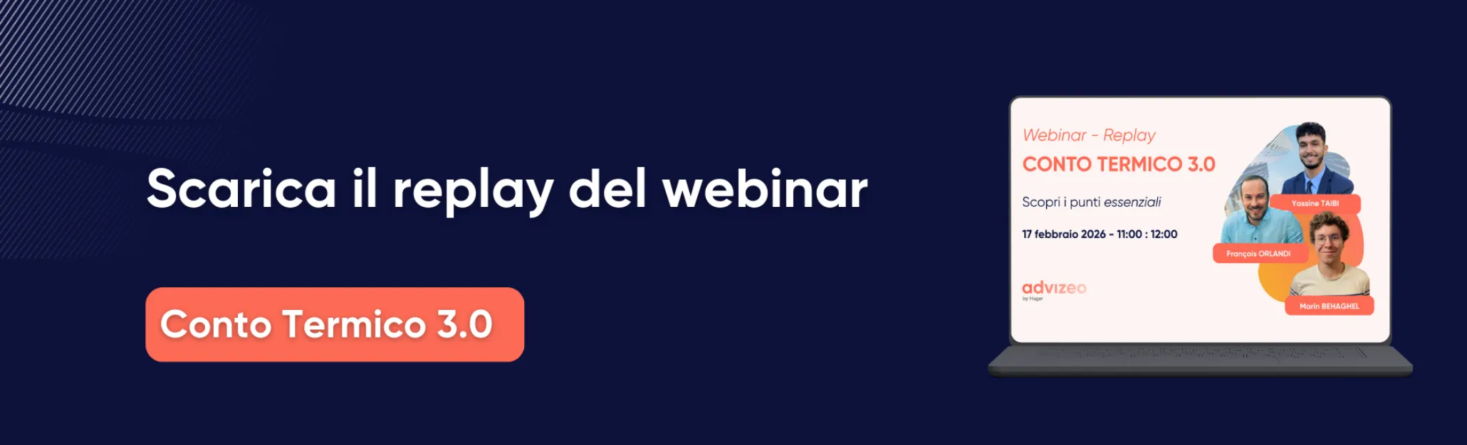 Scarica il replay del webinar Conto Termico 3.0